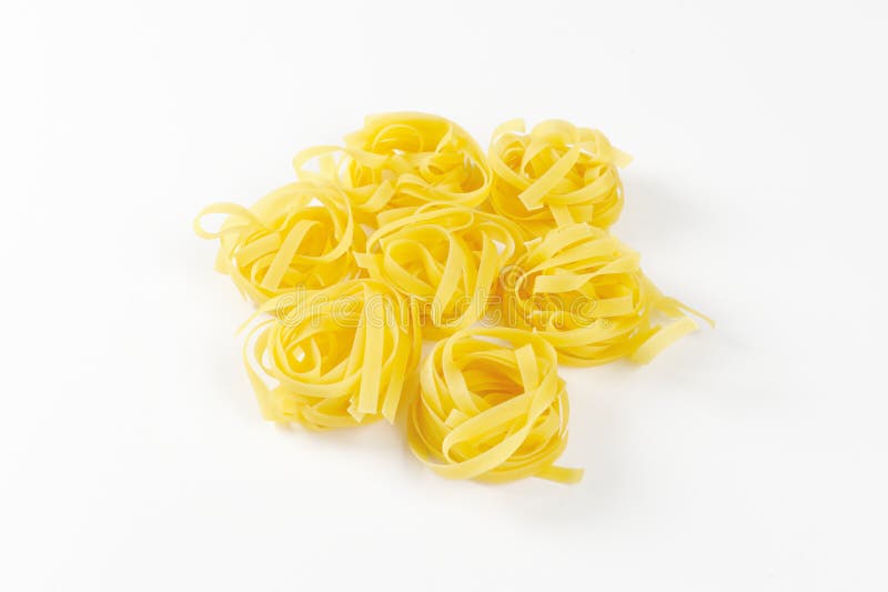 Nests of Dry Pasta Tagliatelle Stock Image Image of tagliatelle
