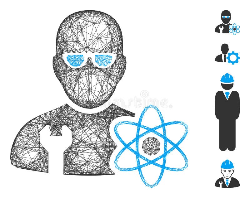Net Power Engineer Vector Mesh vector illustration