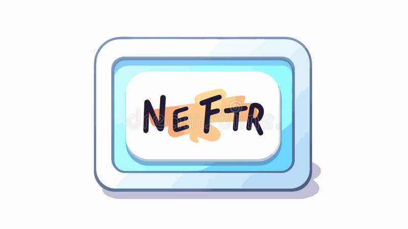 Net Text and Enter Key Icon Logo Illustration vector illustration