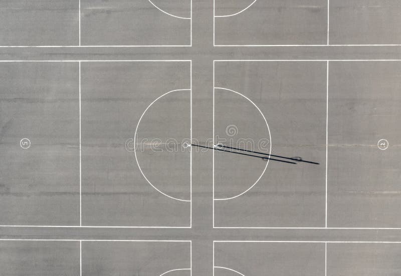 Netball Court Top Down aerial view