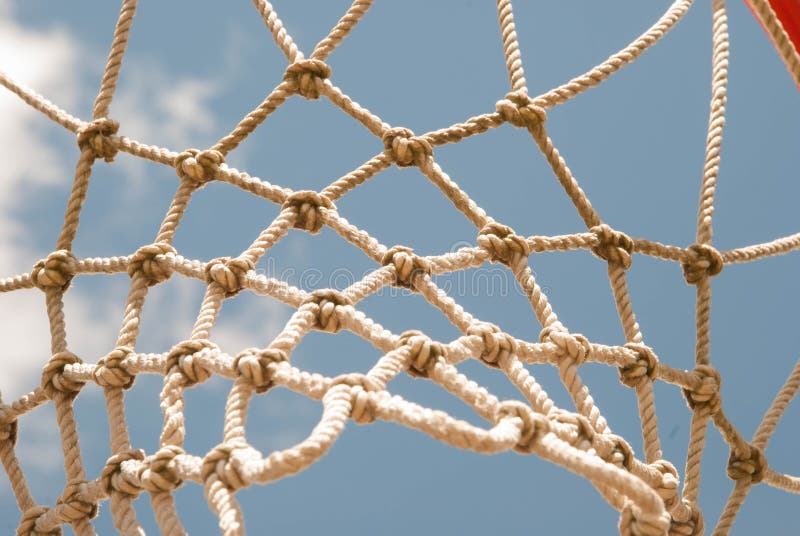 Netball net and hoop