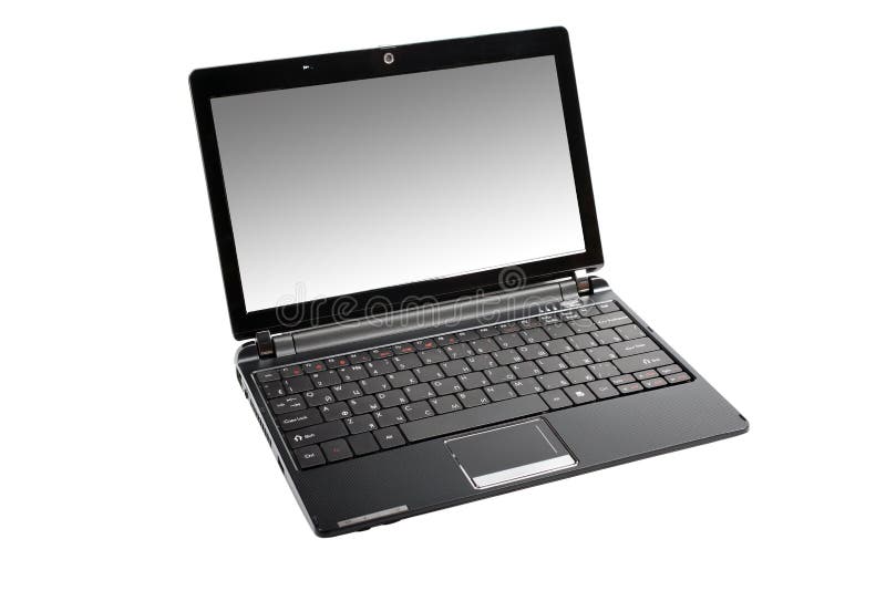 Netbook isolated.