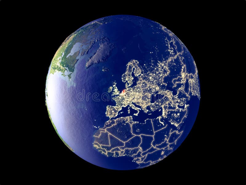 Aannemelijk Mordrin Assortiment Netherlands on Earth from Space Stock Image - Image of countries, isolated:  134726287