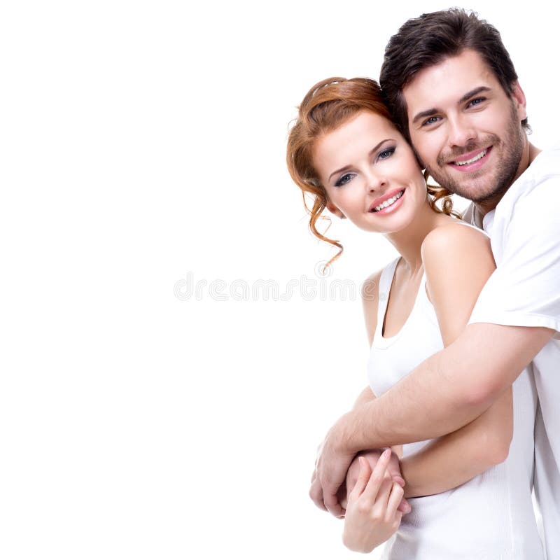 Nette glückliche junge Paare stockfoto