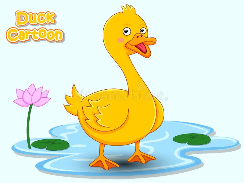 Nette Karikatur Duck Characters Vektor-Illustrationskarikaturart lizenzfreie abbildung Nette Karikatur Duck Characters Vektor-Illustrationskarikaturart lizenzfreie abbildung