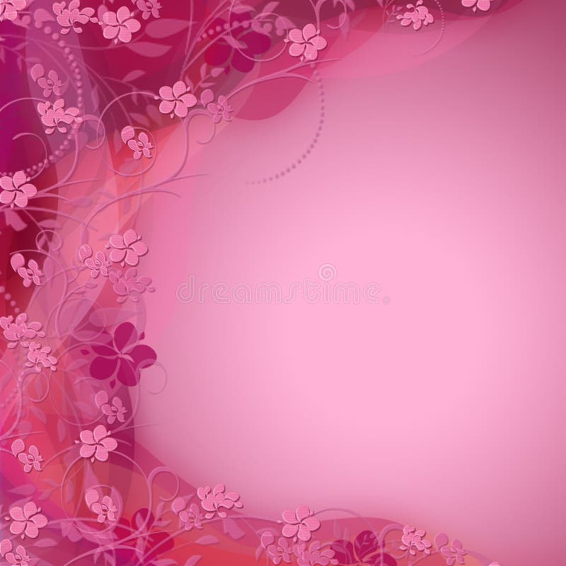 Nette rosafarbene Blumenfarbe schattierter Hintergrund vektor abbildung Nette rosafarbene Blumenfarbe schattierter Hintergrund vektor abbildung