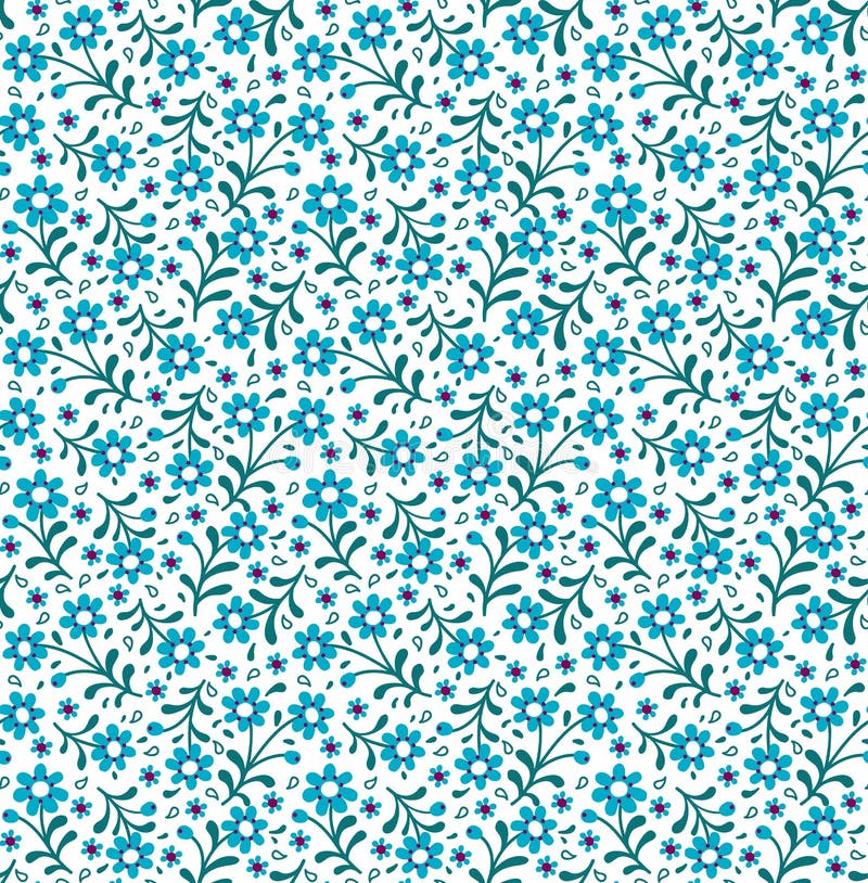 Nettes Blumenmuster lizenzfreie abbildung