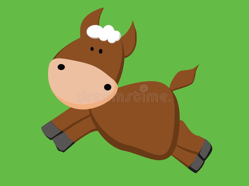 Nettes Brown-Pferd lizenzfreie abbildung