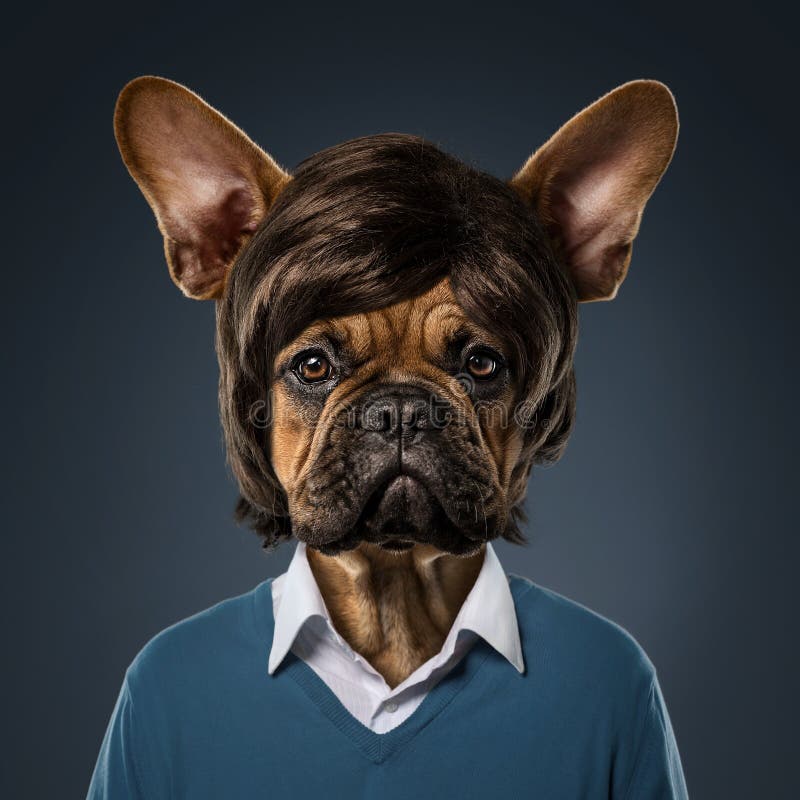 Nettes Bulldoggenporträt stockbilder Nettes Bulldoggenporträt stockbilder