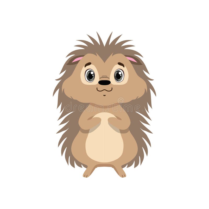 Nettes Igeles, reizende TierVorderansicht-Vektor Illustration der Zeichentrickfilm-Figur lizenzfreie abbildung Nettes Igeles, reizende TierVorderansicht-Vektor Illustration der Zeichentrickfilm-Figur lizenzfreie abbildung