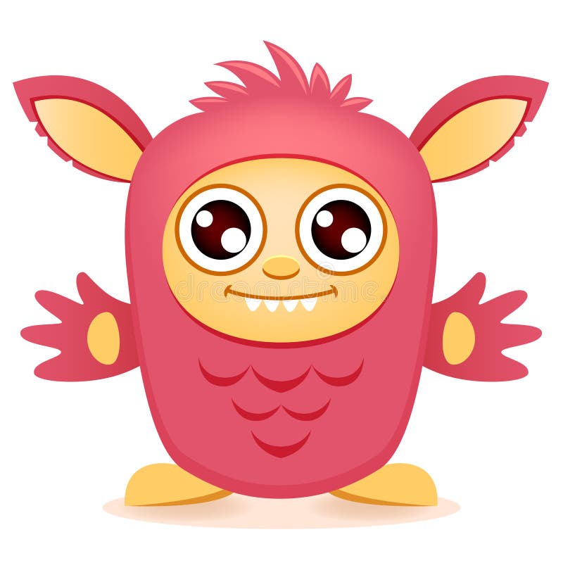 Nettes Karikaturmonster lizenzfreie abbildung Nettes Karikaturmonster lizenzfreie abbildung