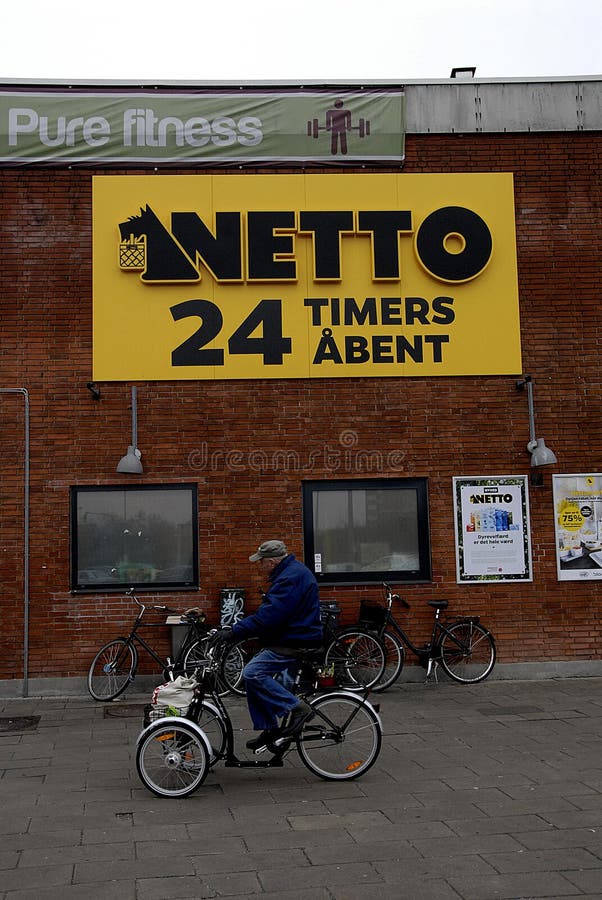 NETTO OPEN 24 HOURS editorial photography. Image of grocery -
