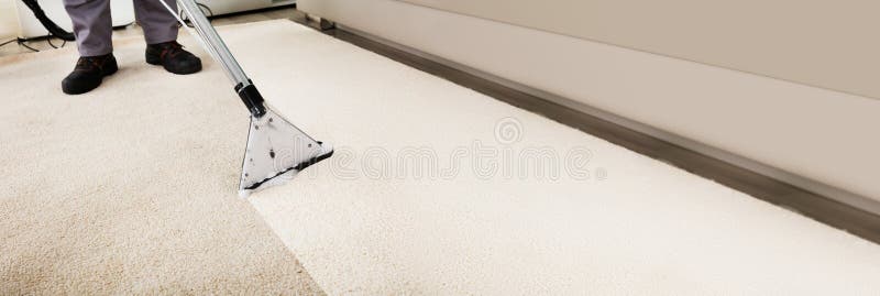 Nettoyage de tapis professionnel image libre de droits