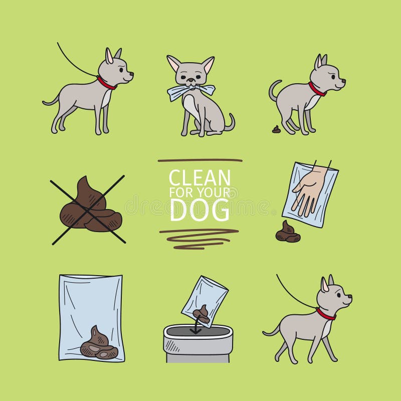 Nettoyez après votre chien illustration libre de droits Nettoyez après votre chien illustration libre de droits