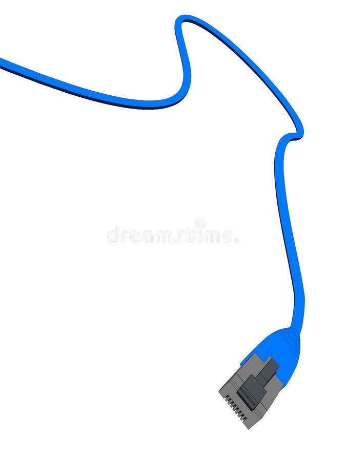 Network cable stock illustration
