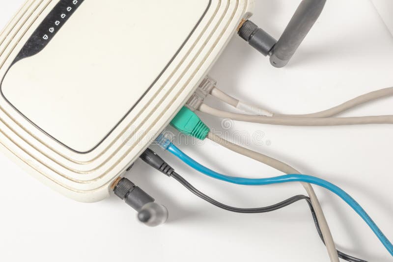 Network Switch and UTP Cables Stock Image Image of switch