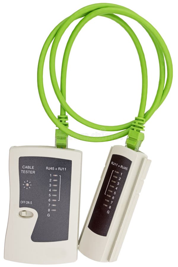 Network LAN cable testing stock image. Image of cable 101294699