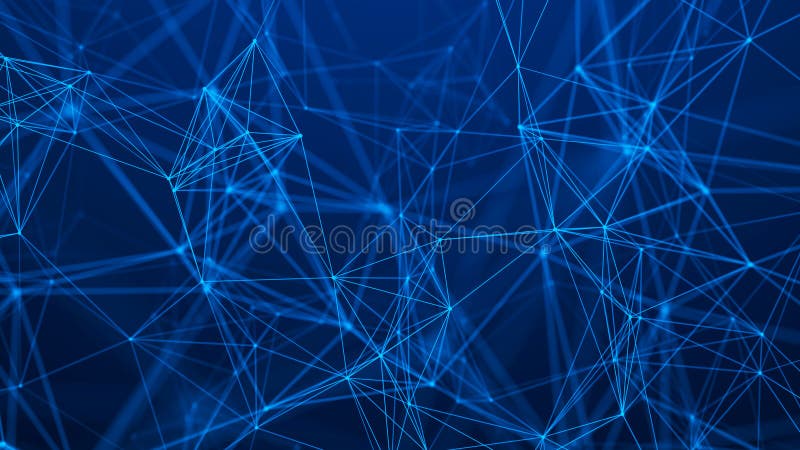 Network connection structure. Abstract technology background. Futuristic background. 3d rendering royalty free illustration