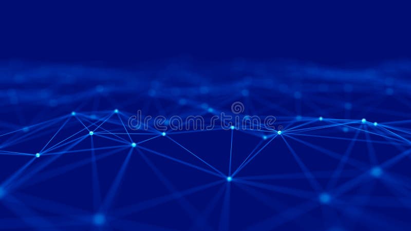 Network connection structure. Abstract technology background. Science background. 3d rendering royalty free illustration