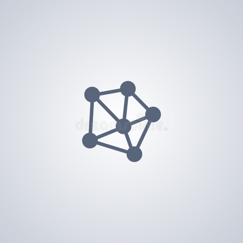 Network, connection, vector best flat icon stock illustration