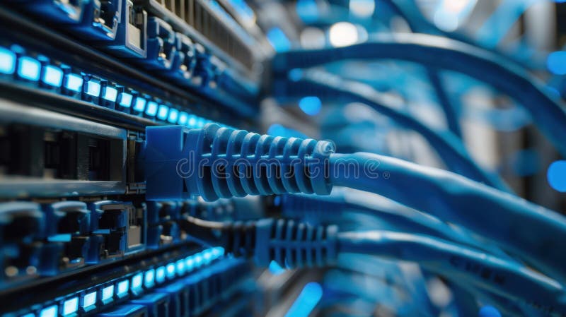 The Network Ethernet Cables. image stock image.