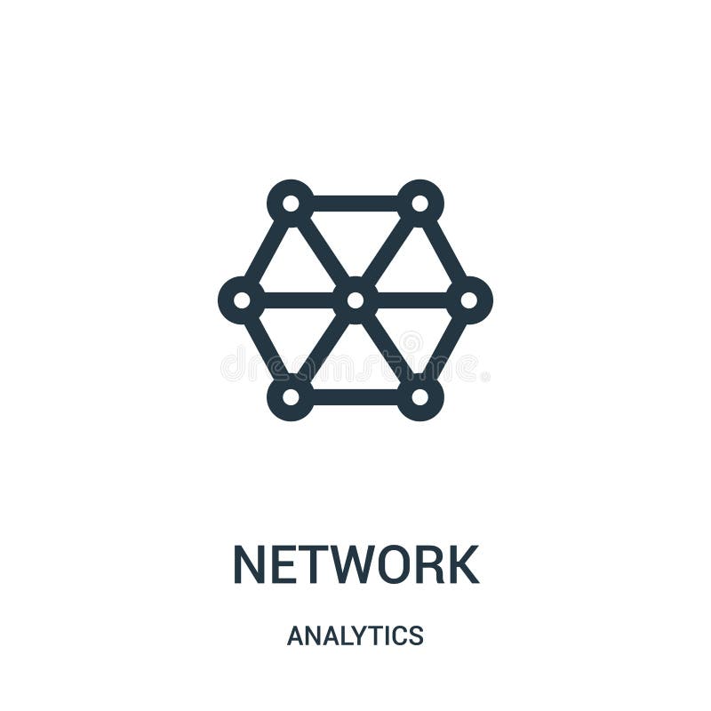 Network Icon Vector from Data Protection Collection. Thin Line Network