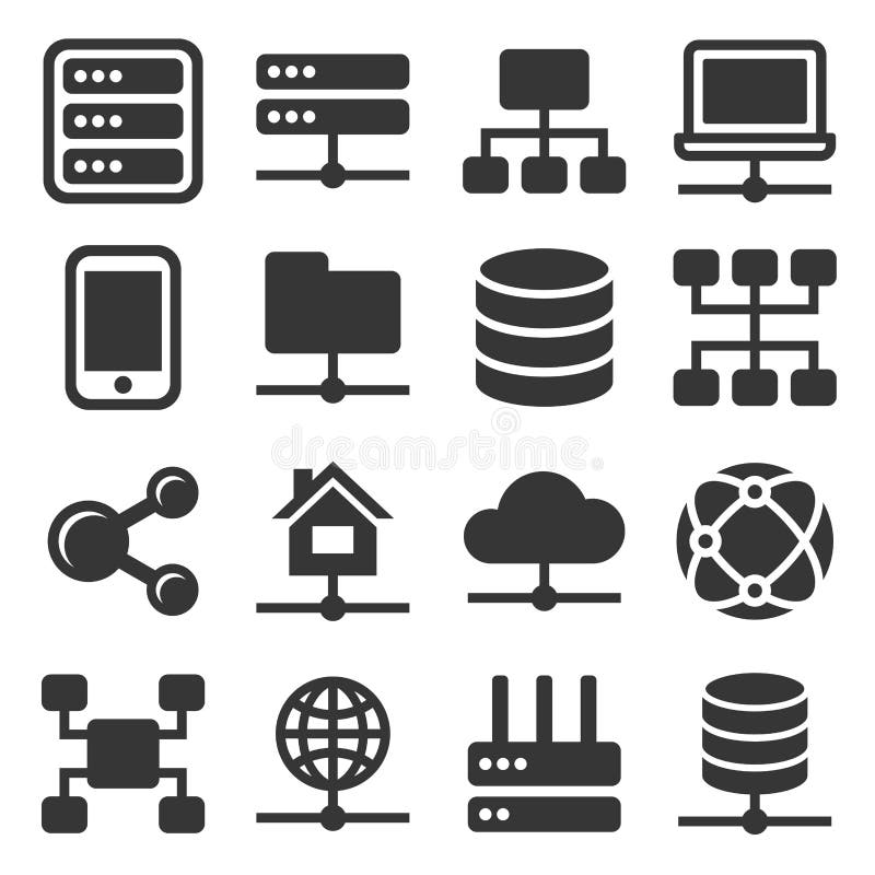 Network Icons Set vector illustration Network Icons Set vector illustration