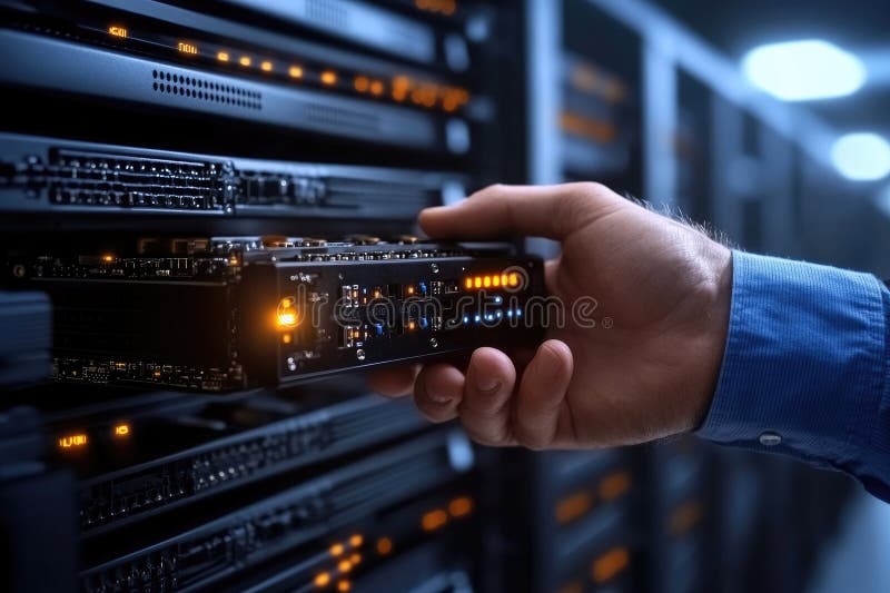 Network management for cyber security and cloud data centers - system control, data safety, infrastructure defense, cloud optimization, digital protection, security strategy, cyber resilience AI generated