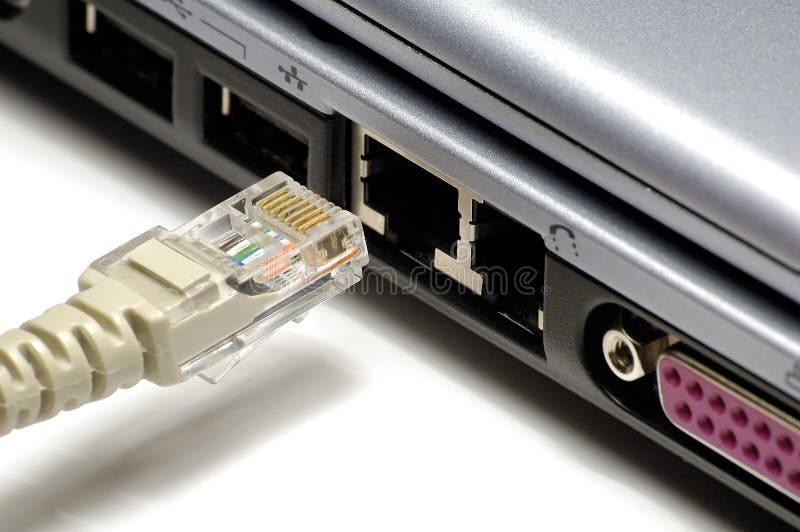 Network plug stock image Network plug stock image