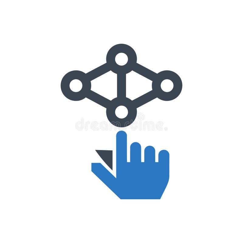 Network Selection Icon stock illustration