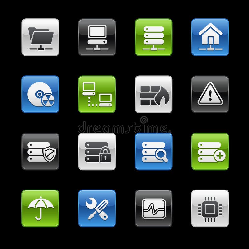 Network & Server // Gelbox Series stock illustration