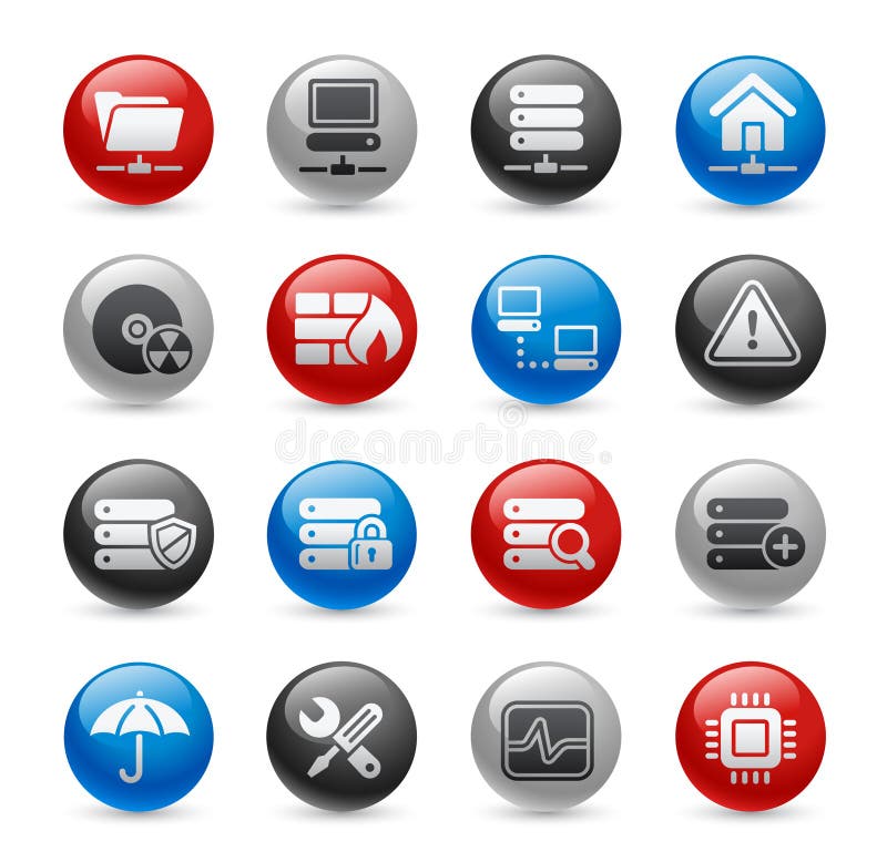 Network & Server // Gelpro Series vector illustration