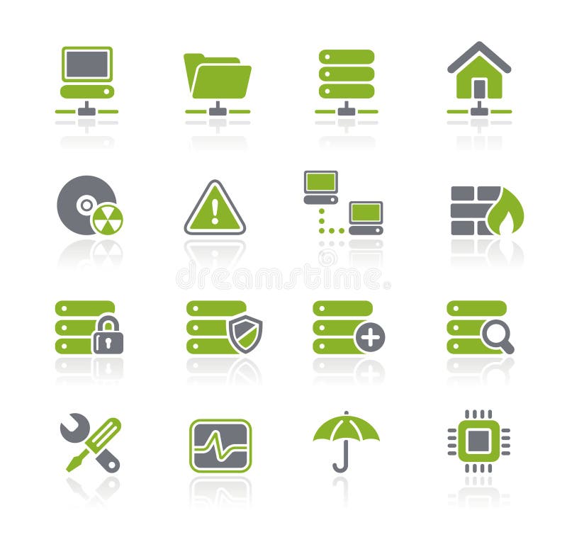 Network & Server // Natura Series stock illustration