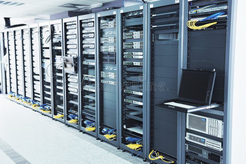 Network server room stock photo Network server room stock photo