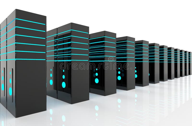 Network server room stock photos