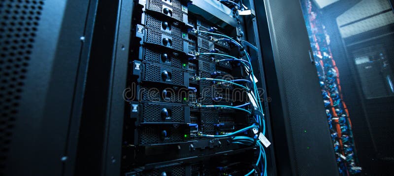 Network server room stock image