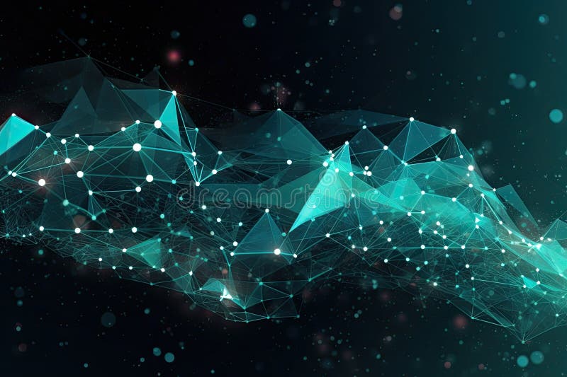 Network Technology Background. Computer brain concept. Generative AI. Computer brain. Digital big data concept.