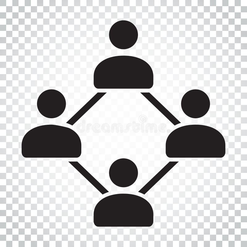 Network vector icon. People connection vector illustration. Simple business concept pictogram. stock illustration Network vector icon. People connection vector illustration. Simple business concept pictogram. stock illustration