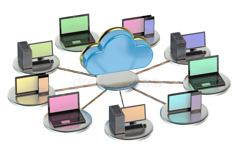Networking computing concept royalty free illustration Networking computing concept royalty free illustration