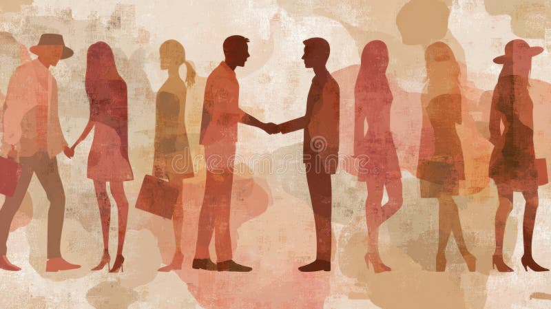 Diverse individuals connect at a networking event, exchanging ideas and building relationships in a creative and vibrant atmosphere. Networking profiles stock images, royalty-free photos and pictures