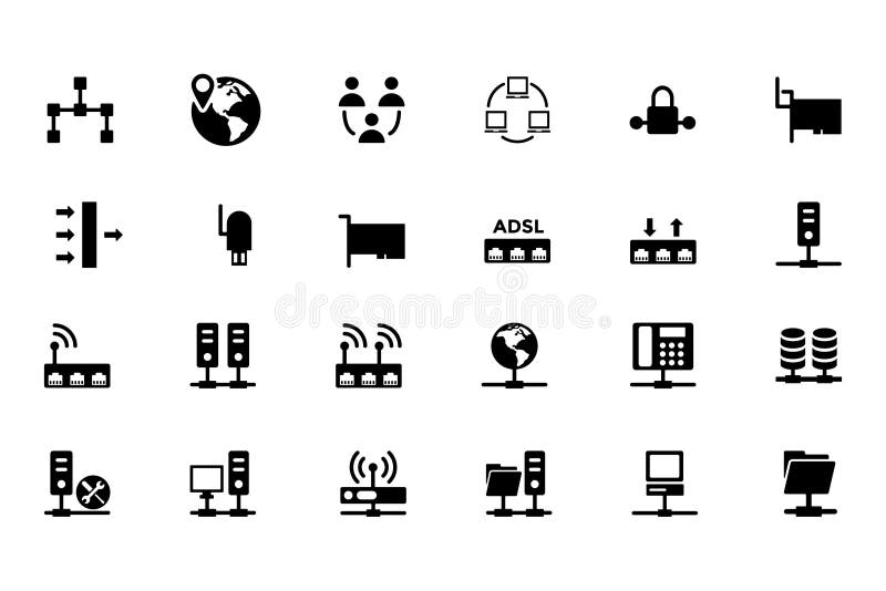 Networking Vector Icons 2 stock illustration Networking Vector Icons 2 stock illustration