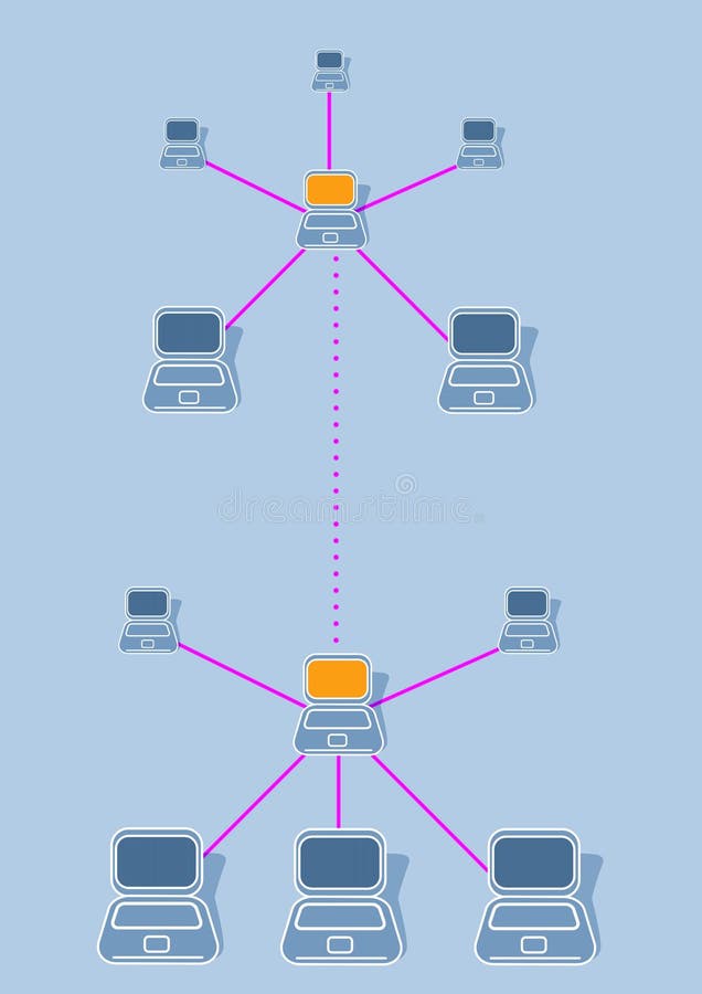 Networks royalty free illustration
