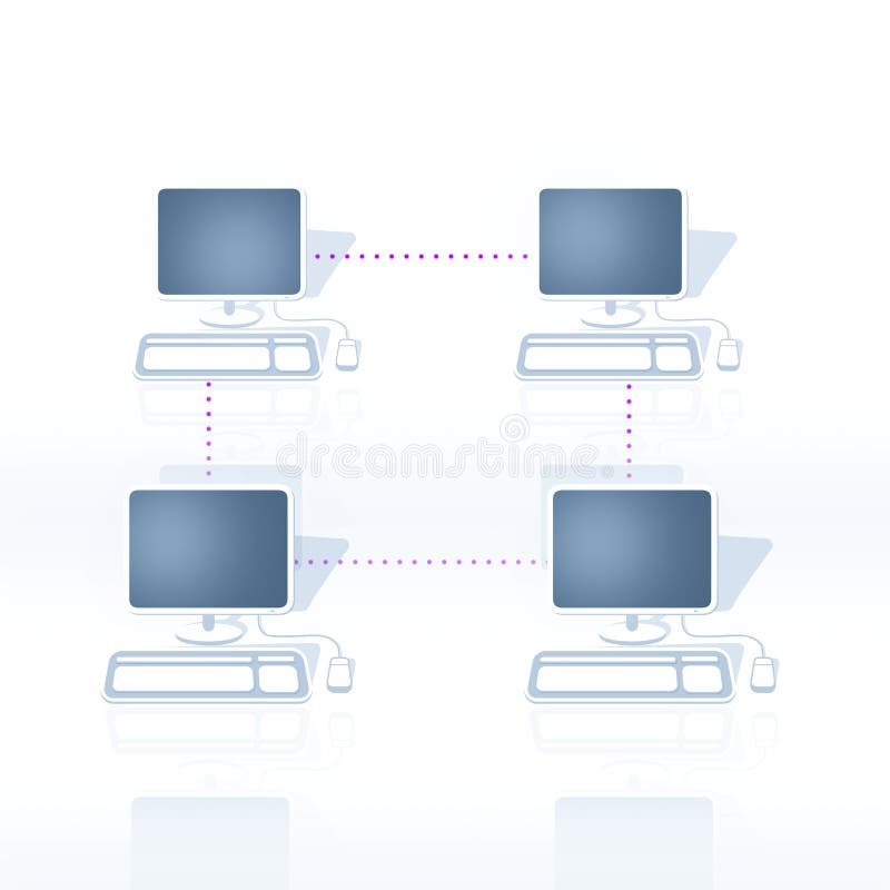 Networks royalty free illustration