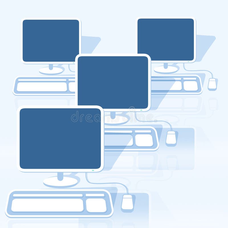 Networks royalty free illustration