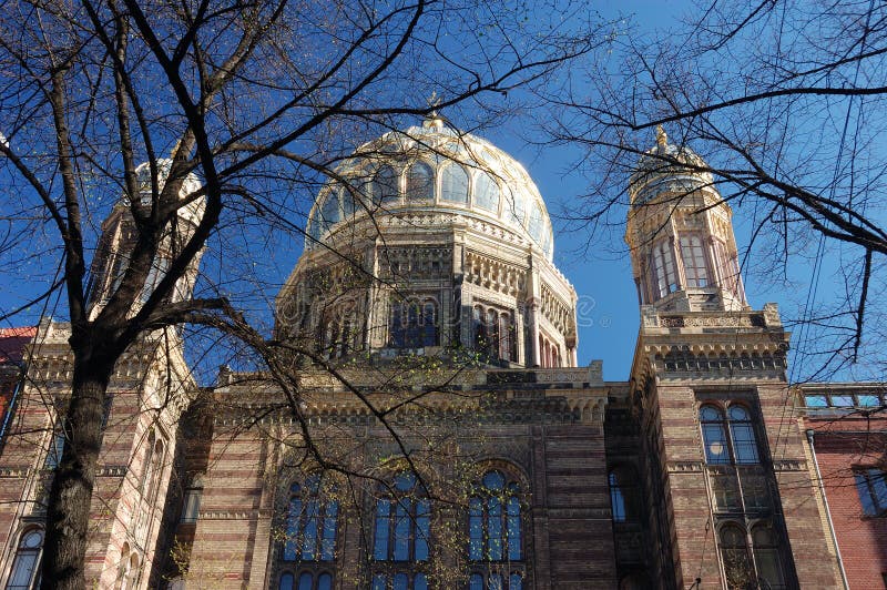 Neue Synagoge in Berlin stockbild Neue Synagoge in Berlin stockbild