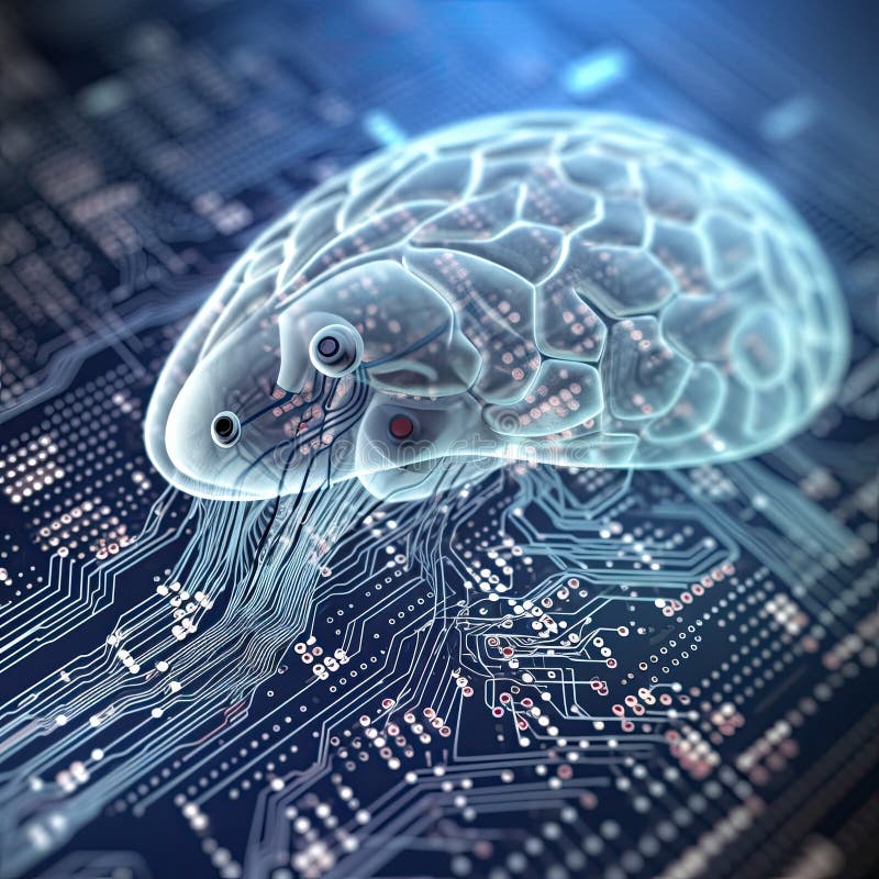 Neural Connection Between Human And Computer Generative Ai Stock Neural Connection Between Human And Computer Generative Ai Stock