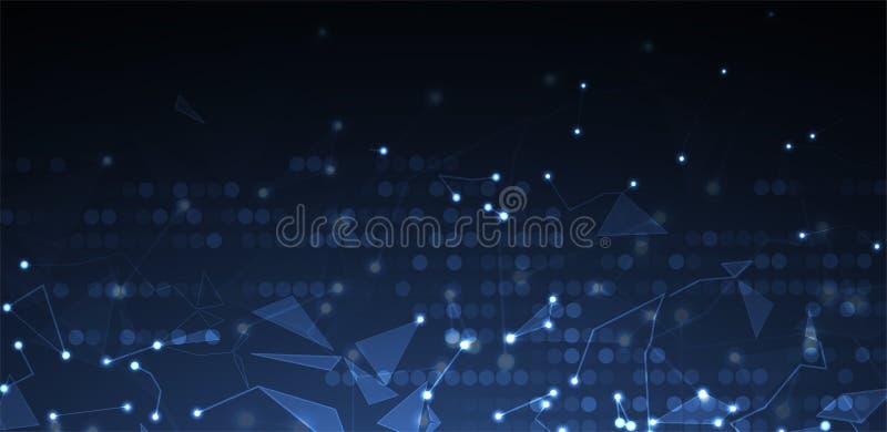 Neural network concept. Connected cells with links. High technology process. Abstract background royalty free illustration