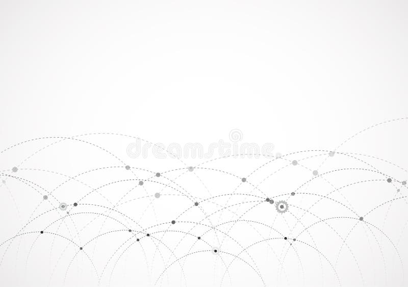 Neural network concept. Connected cells with links. High technology process. Abstract background vector illustration