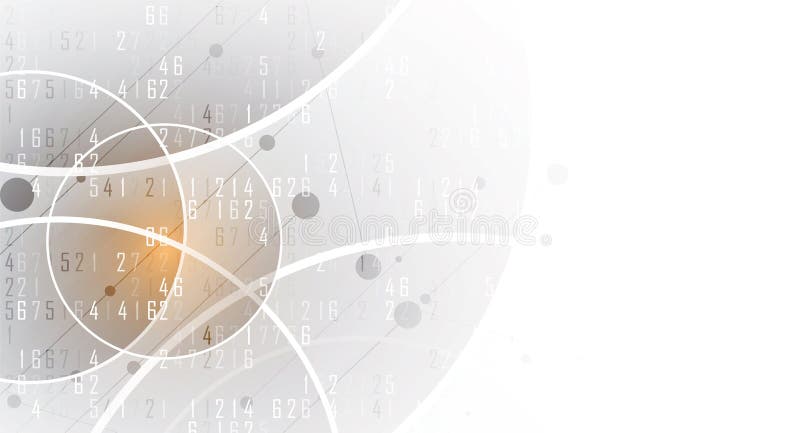 Neural network concept. Connected cells with links. High technology process. Abstract background royalty free illustration