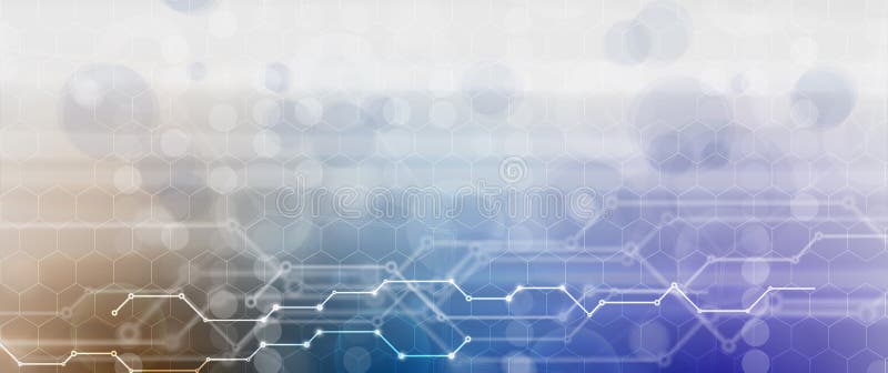 Neural network concept. Connected cells with links. High technol vector illustration